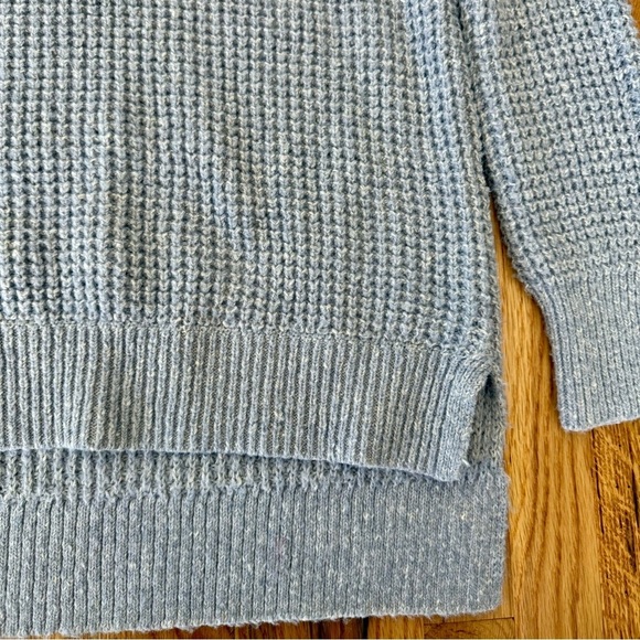 525 Stella Iceberg Light Blue Cotton Oversized Turtleneck Sweater Size S - Picture 3 of 5